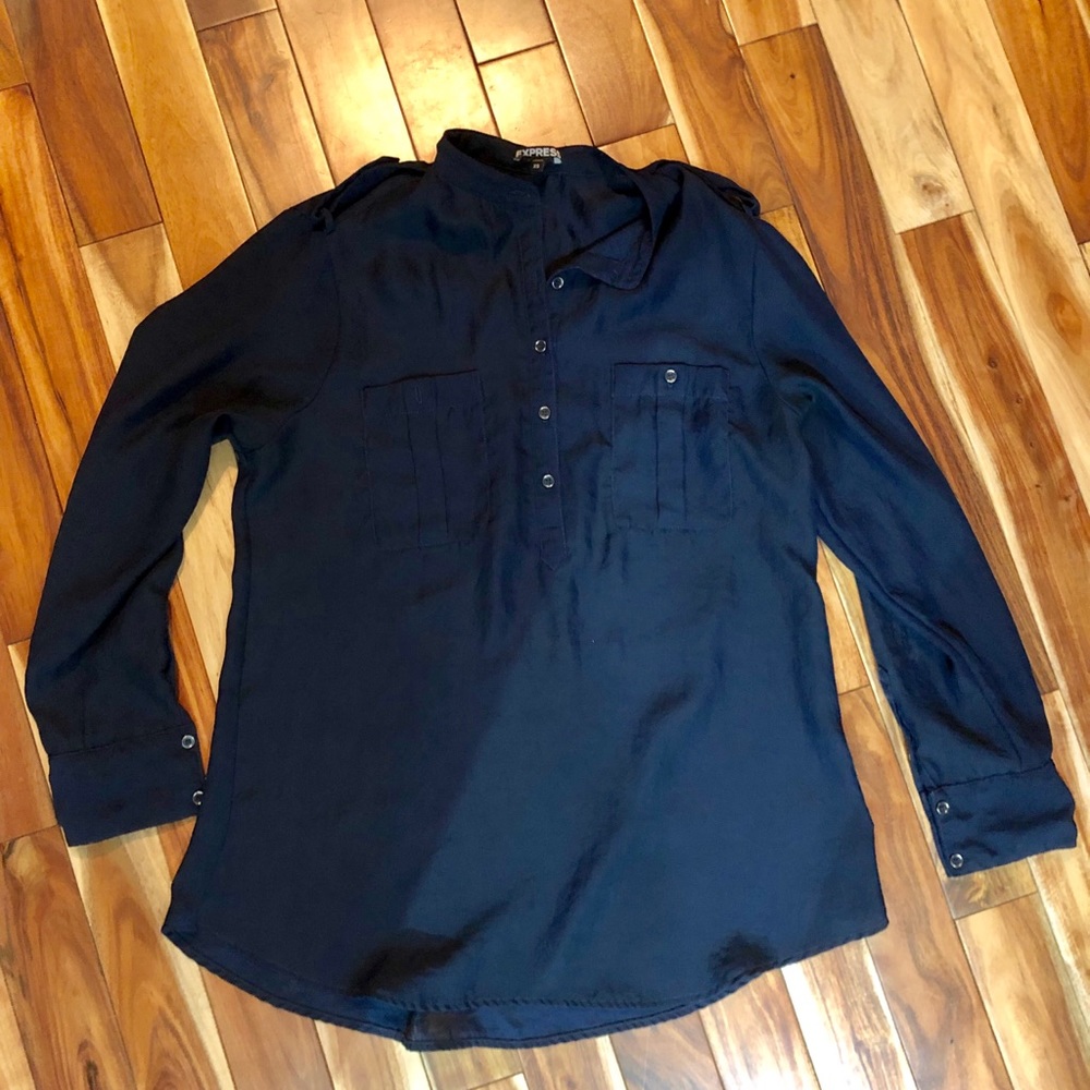 Navy blouse